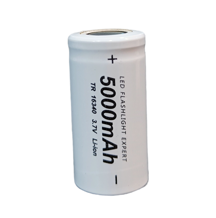 16340 5000 mAh rechargeable 3.7v Li-ion Cell (10 Pc)