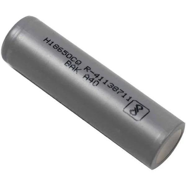 BAK 18650 2550 mAh 3C 3.7v rechargeable cell (10 Pc)